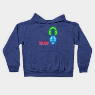 neon voice artist Kids Hoodie